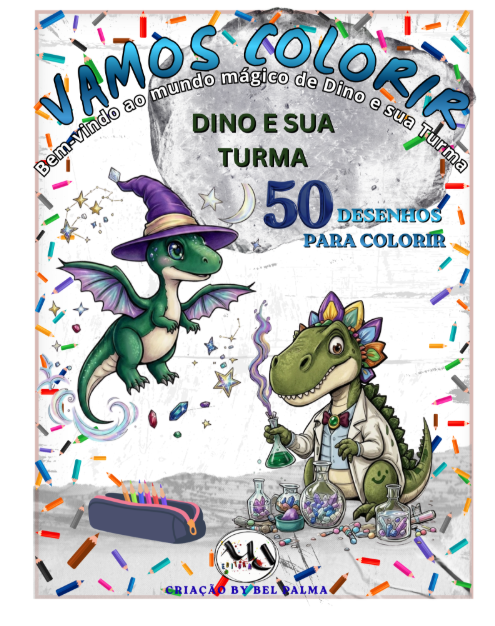 Capa do kit infantil Dino e Sua Turma, presente da campanha Natal em Dupla