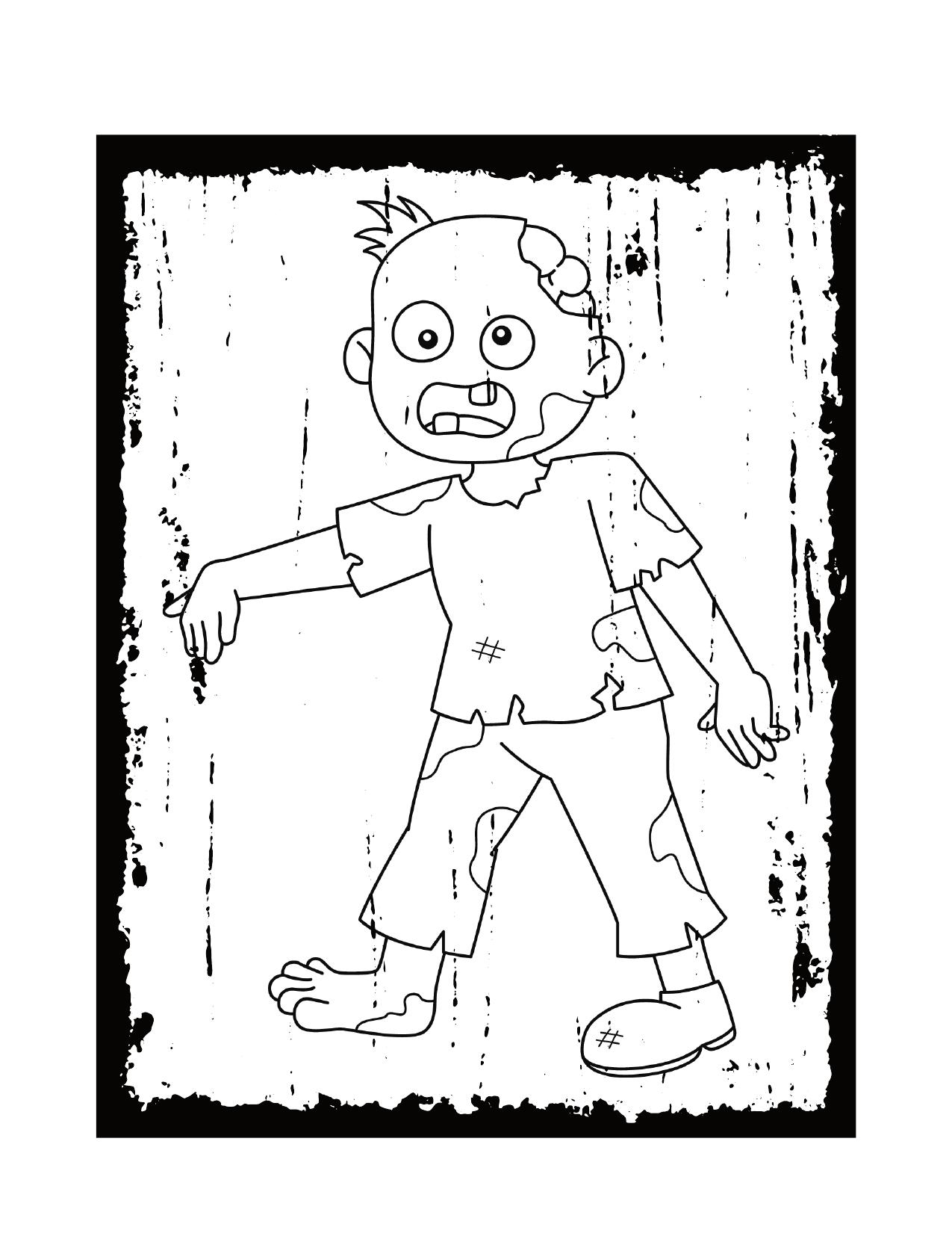 Página de exemplo para colorir do e-book Doçura ou Travessura: É Halloween