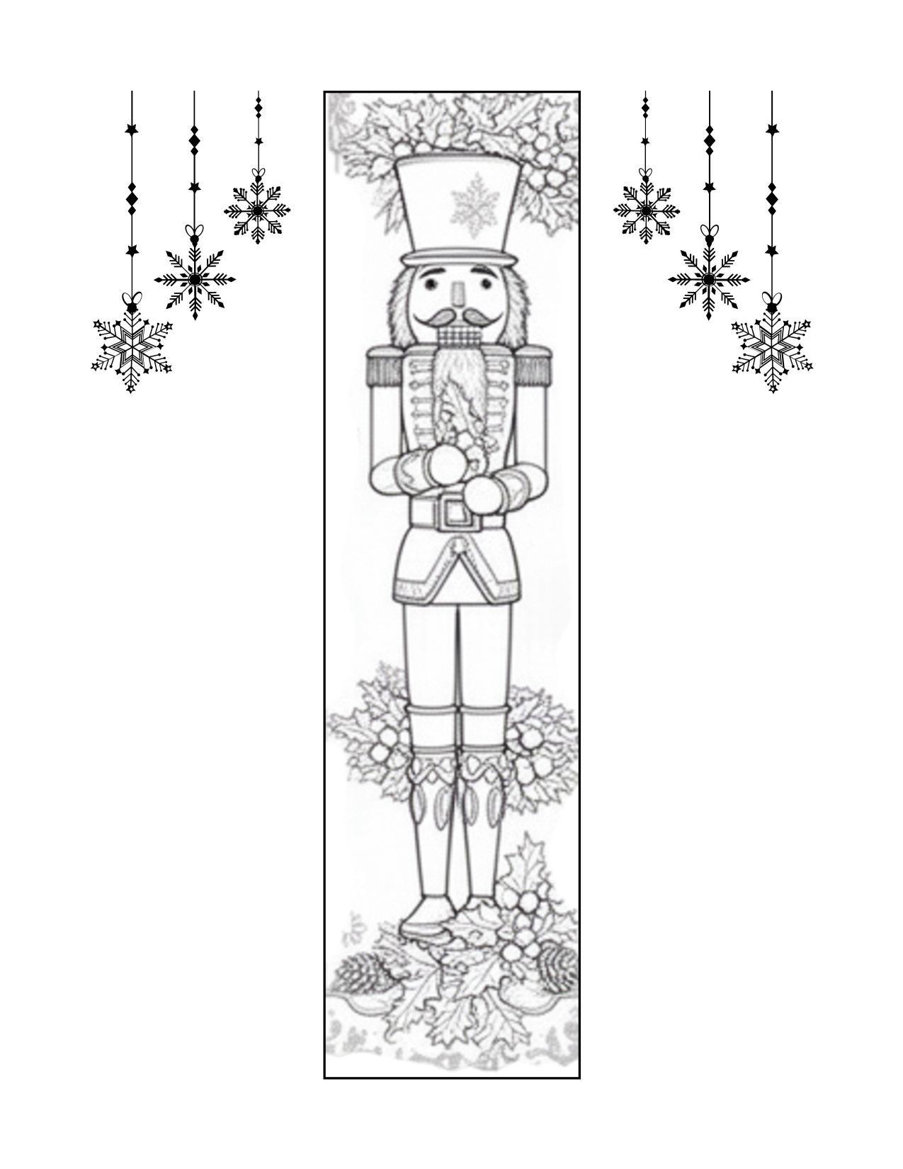 Página de exemplo para colorir do e-book Natal Vintage