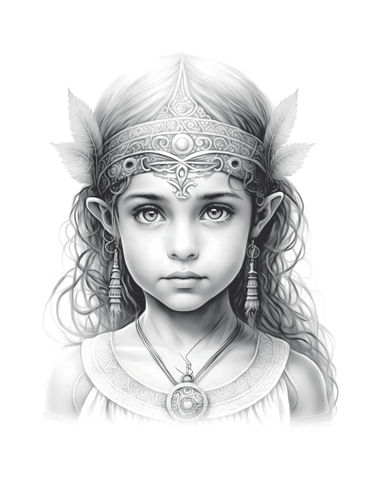 Página de exemplo para colorir do e-book Mães e Filhas