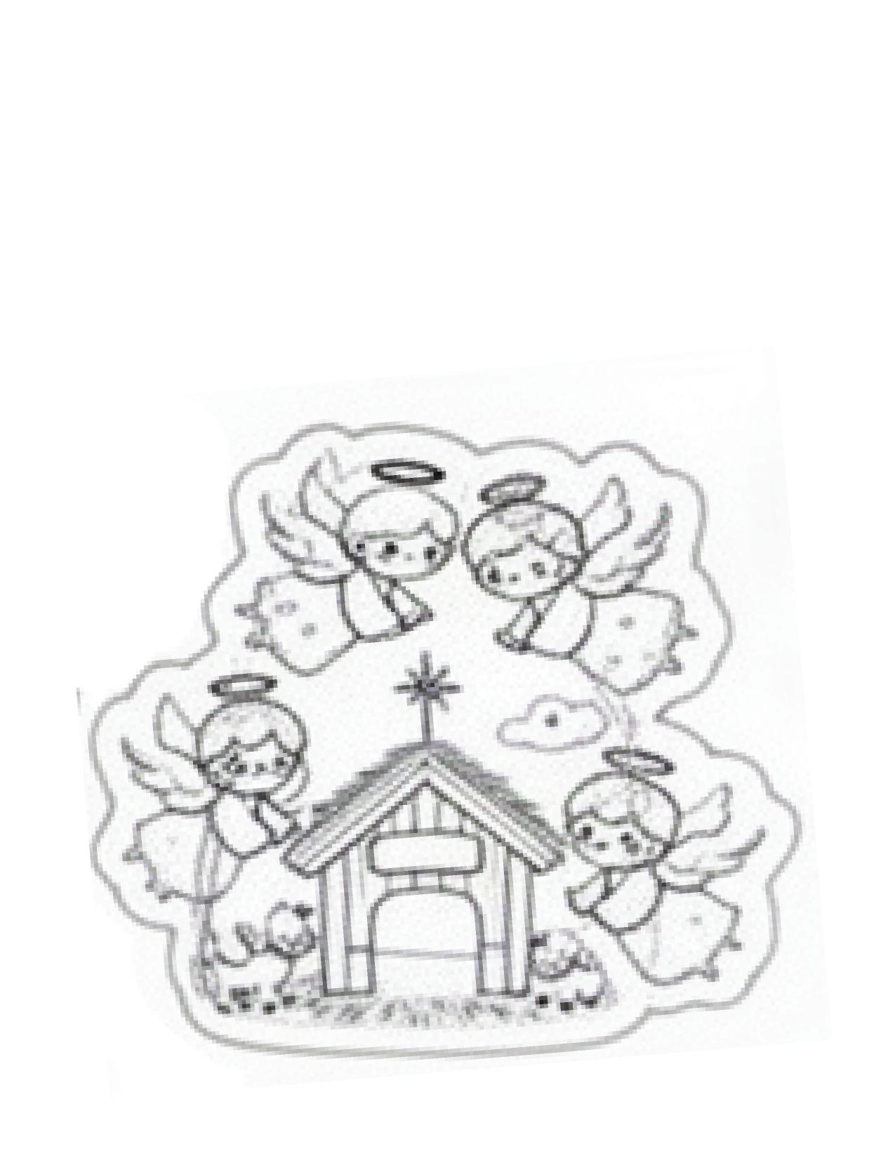 Página de exemplo para colorir do e-book Natività