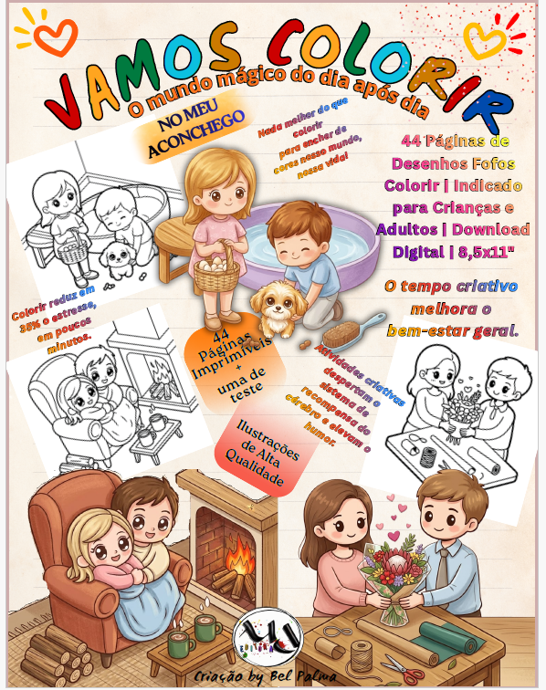 Capa do kit infantil No Meu Aconchego, presente da campanha Natal em Dupla