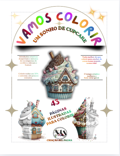 Capa do kit infantil Um Sonho de Cupcake, presente da campanha Natal em Dupla
