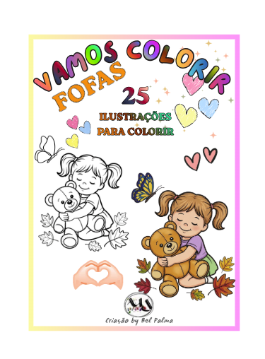 Capa do kit infantil Fofas para Colorir, presente da campanha Natal em Dupla